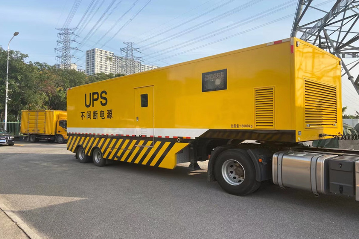钟祥发电机租赁施工现场